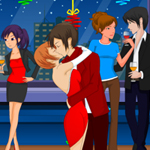 New Year Party Kiss