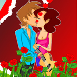 Romantic Valentines Kiss