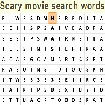 Scary movie word search