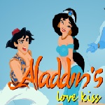 Alladin and Jasmine kissing game online