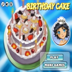 Birthday cake cooking