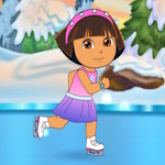 Dora ice skating free online game