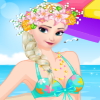 Elsa beach day online game for free
