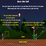 Mario Minigolf online free game