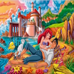 Ariel mermaid free online puzzle game for girls