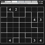 Suguru free online game for the browser