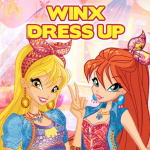 Winx Club dress-up game online