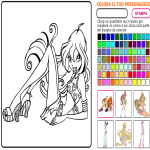 Winx Coloring free online game for girls